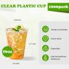 Lilymicky 1000 PACK 16 oz Clear Plastic Cups, Cold Disposable Party Drinking Cups for Parties, Picnic, BBQ & Events view 2
