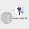 BRAGUE Shower Chair, Adjustable Bathroom Stool Chair, Non-Slip Bench Bathtub Stool Seat, Durable Aluminum Legs, Suitable for Elderly and Disabled People, 51*26*41cm, White view 4