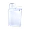 1800ML Laundry Powder Container, Airtight Laundry Detergent Powder Storage Box with Measuring Cup and Handle Transparent Plastic Laundry Detergent Dispenser for Washing Powder,Soda Powder,Grain view 1