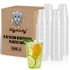 Lilymicky 1000 PACK 9 oz Clear Plastic Cups, 9 Ounce Disposable Drinking Cups for Birthday Parties, Picnics, Ceremonies, and any Events view 1