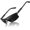 SKYOAK Sports Bifocal Reading Sunglasses Men Wrap Around UV 400 Protection Aluminum Frame Glasses Spring Hinge Semi Rimless Sun Readers Built In Driving/Running/Fishing Black,3.0 view 1