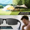 SKYOAK Sports Bifocal Reading Sunglasses Men Wrap Around UV 400 Protection Aluminum Frame Glasses Spring Hinge Semi Rimless Sun Readers Built In Driving/Running/Fishing Black,3.0 view 3