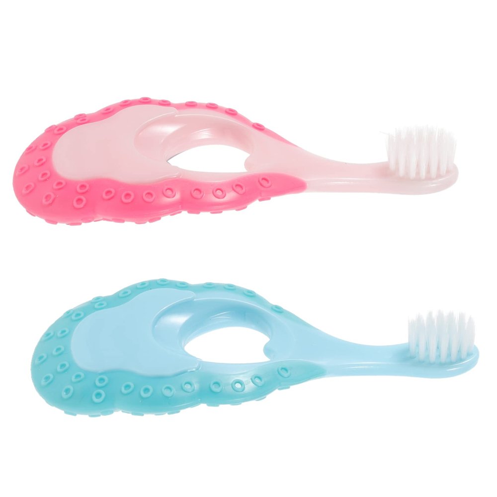FOMIYES 2pcs Soft Bristle Boy Girl Toothbrush for Ages Ergonomic Design for Easy Grip Gentle Gums for Boy Girl Oral Care