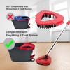 2 Pack Scrub Brush Floor Brush Head Compatible with Spin Mop 1 Tank System Deck Brush Floor Scrubber Brush Stiff Bristle Brush Scrubbing Brush Cleaning Brush for Bathroom, Kitchen, Tub, Carpet, Tile view 2