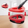 2 Pack Scrub Brush Floor Brush Head Compatible with Spin Mop 1 Tank System Deck Brush Floor Scrubber Brush Stiff Bristle Brush Scrubbing Brush Cleaning Brush for Bathroom, Kitchen, Tub, Carpet, Tile view 4