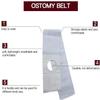 Ostomy Belt Abdominal Binder Brace Waist Support Wear On The Abdominal To Fix Bag And Prevent Parastomal Hernia Back Removable Compression Pads Hernia belt, About 85 95cm, White view 3
