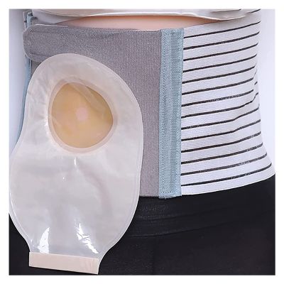 Ostomy Hernia Belt-Waist, Elastic Ostomy Hernia Belt for Colostomy Bag Abdominal Binder, Adjustable U- Shaped Hole, Help Relieve Pain for Incisional, Inguinal H