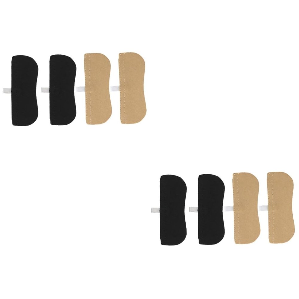 FRCOLOR 4pairs Material Heel Pads Blister Resistant Heel Grips Cushion for Men Women Light Thin Foot Pads