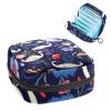 Period Bag,Sanitary Napkin Storage Bag,Colorful Floral Plant Swan,Tampon Holder for Purse view 1