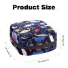 Period Bag,Sanitary Napkin Storage Bag,Colorful Floral Plant Swan,Tampon Holder for Purse view 2