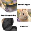 Sanitary Napkin Storage Bag,Period Bag,Pad Bag,Bunny Rabbit Flowers Daisy,Period Pouch view 3