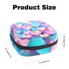 Sanitary Napkin Storage Bag,Period Bag,Pad Bag,Watercolor Gradient Color Hearts,Period Pouch view 2