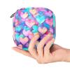 Sanitary Napkin Storage Bag,Period Bag,Pad Bag,Watercolor Gradient Color Hearts,Period Pouch view 4