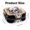 Period Bag,Sanitary Napkin Storage Bag,Floral Skulls and Flowers,Tampon Holder for Purse view 3