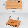 FDDBZXVDD Wheelchair Tray, Removable Wooden Wheelchair Table Universal Wheelchair Tray Table with Mobile Phone Stand and Water Cup Slot for... (Color : C), XX999 view 2