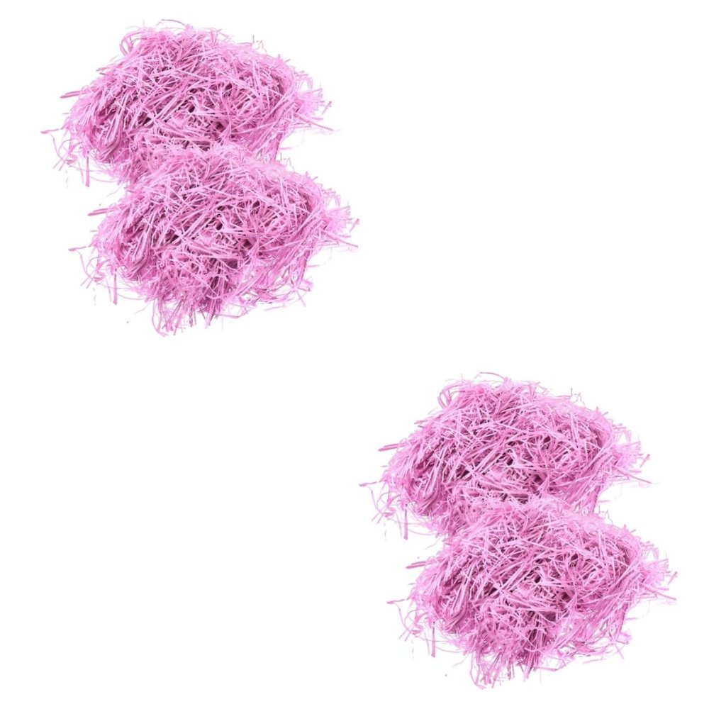 Beaupretty 4packs Easter Shredded Paper Wrinkling Paper Box Filling Decorations for Christmas