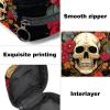 Period Bag,Sanitary Napkin Storage Bag,Floral Suagr Skull,Tampon Bag for Purse view 3