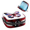 YTYVAGT Sanitary Napkin Storage Bag,Period Bag,Pad Bag,British Flag Butterfly Flying,Period Pouch view 1