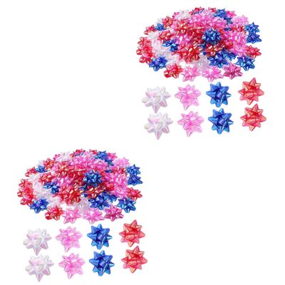 IMIKEYA 300pcs Mixed Pull Bows for Wrapping Birthday Parties Weddings Christmas Decor Wrap Ribbons for Present Decoration Showers