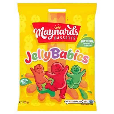 Bassett's Maynards Bassetts Jelly Babies Sweets Bag 165g (Pack of 4)