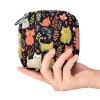 YTYVAGT Sanitary Napkin Storage Bag,Period Bag,Cat Bird Dog and Flower,Sanitary Bags for Feminine Products view 4