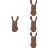 Beavorty 4pcs Wooden Head Massager Scalp Massager Facial Massage Tool Portable Acupoint Stick view 1