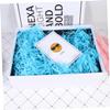 Beaupretty 15packs Shredded Paper Filament Box Filler Blue Paper for Bags Party Supplies view 4