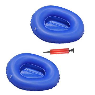 FOMIYES 2pcs Portable Inflatable Bedpan for Elderly Care Comfortable Air Potty Random Inflator for Bedridden Men Women Relieves Pressure Prevents Discomfort
