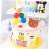 UPKOCH 12pcs Plastic Balloon Cake Toppers Creative Dessert Picks for Birthdays Anniversaries and Parties Fun Cake Decor for Themed Celebrations Easy to Install and Remove view 2