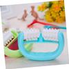 Beaupretty Plastic Dual Wheel Massage Roller Body Massager Tool for Neck Back and Muscle Relief Random Enhances Blood Flow Reduces Stress TPE Materials view 4