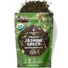 Organic Jasmine Green Loose Leaf Tea | Fragrant Chinese Green Tea Scented with Jasmine Blossoms | USDA Organic | 1lb Bulk Bag | Floral & Smooth | Hot or Iced | Non-GMO view 1