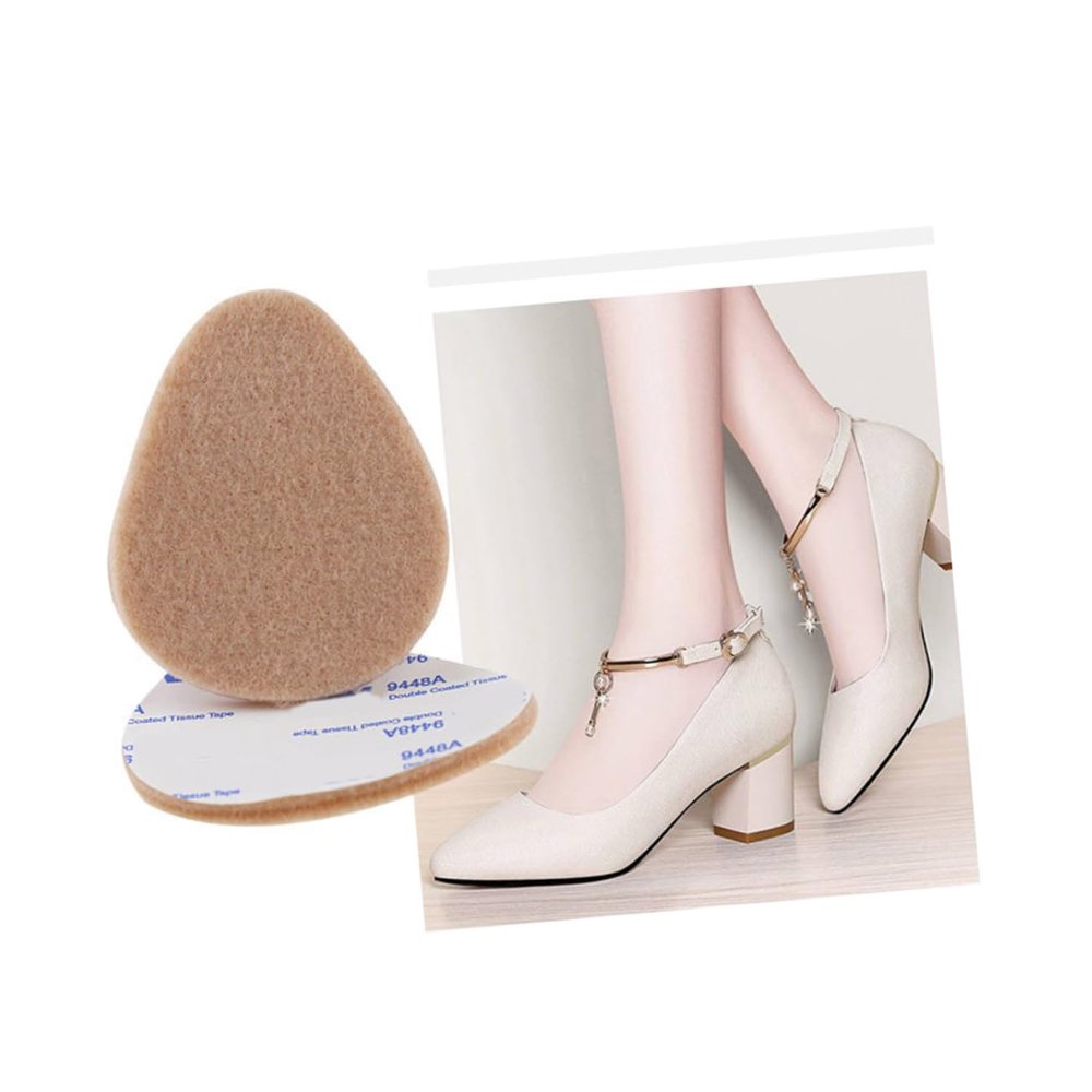 FRCOLOR 18pairs High Heel Insoles Metatarsal Foot Pads Thick Forefoot Cushions for Comfort Shoes Boots and Sneakers Non-Slip Adhesive Design for Day Support