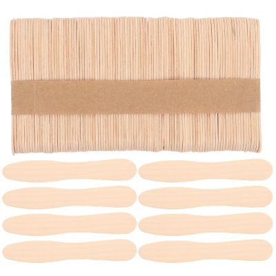 400 Pcs Wooden Spoons Wooden Dessert Spoons Wood Ice Cream Ice Cream Dessert Disposable Tasting Sampling Tasting for Crafts Sampling