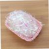 Beaupretty 4pcs Iridescent Shredded Filler for Baskets Pet Crinkle Cut Packaging Material for Weddings Birthdays and Holiday Decorations view 4