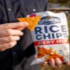 Lundberg Rice Chips, Fiery Hot, 5.5oz, Gluten-Free, Kosher, Non-GMO Verified, Whole Grain Brown Rice view 4