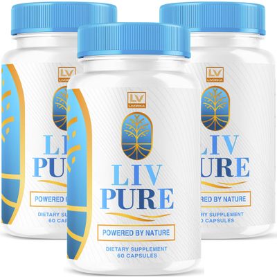 (3 Pack) Liv Pure, Liv Pure Reviews, Liv Pure Pills, Liv Pure Pills Reviews, Livpure, Liv Pure Capsules Liver, LivPure Pill Now in Capsules, 180 Capsules for 90 Day.