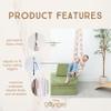 Bouncee Sensory Swing I 55"x60" Indoor or Outdoor Hammock I Special Needs I Autism Sensory I Relaxing Calming Pod I Holds up to 200 Pounds I Tan view 3