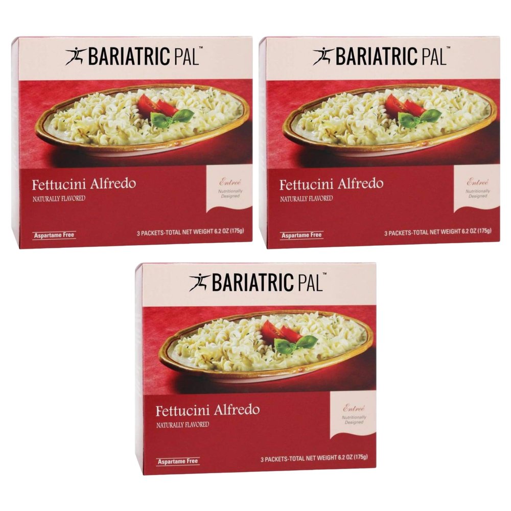 BariatricPal 12g Protein Pasta Entree - Creamy Fettuccini Alfredo (3-Pack)