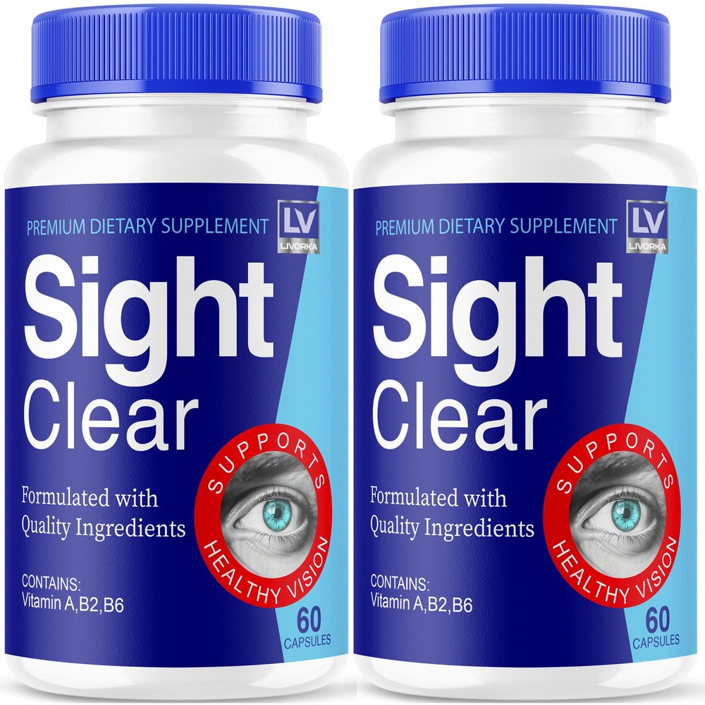 (2 Pack) Sight Clear Capsules, Sight Clear 20/20 Vision Vitamins, SightClear Eye Pills Supplement Support, SightClear for Healthy Vision Support, SightClear 20/20 Vision Vitamins Reviews for 2 Month