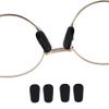 2 Pairs Slip-on Glasses Nose Pads Pieces Covers Soft Silicone Eyeglasses Nosepads Anti-Slip Eyewear Protective Eye Guards Repair Kits(Black) view 1