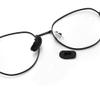 2 Pairs Slip-on Glasses Nose Pads Pieces Covers Soft Silicone Eyeglasses Nosepads Anti-Slip Eyewear Protective Eye Guards Repair Kits(Black) view 3