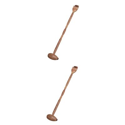 Beavorty 2pcs 2 1 Double-Ended Wooden Massager Scar Relief Tool for Full Body Health Random Style