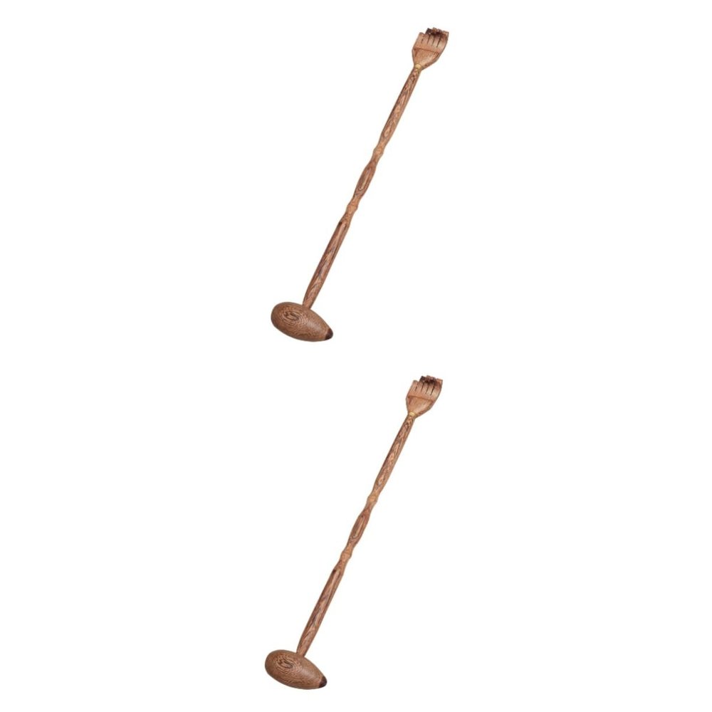 Beavorty 2pcs 2 1 Double-Ended Wooden Massager Scar Relief Tool for Full Body Health Random Style