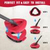 2 Pack Scrub Brush Replacement Head for O Cedar EasyWrin Spin Mop 1 Tank System, Spin Mop Replace Head Base, Shower Floor Scrubber, Hard Bristle Cleaning Brush for Bathroom Kitchen Wall Tile view 3