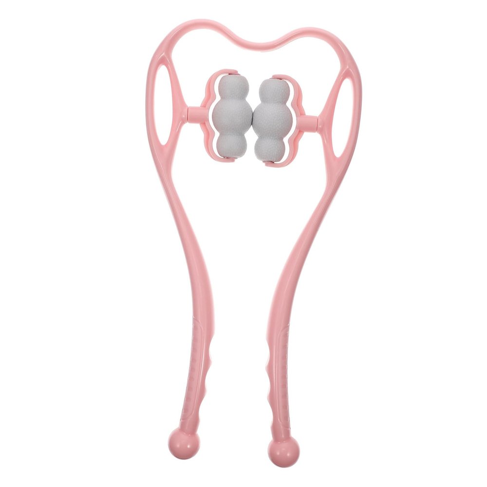 Beavorty Neck Massager Manual Trigger Point Massage Tool Vertebra Roller Neck Pain Relief Material