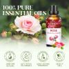Rose Essential Oils 3.38FL.OZ - Aromatherapy Essential Oils for Diffusers for Home, Rose Scented Oils for Massage, Soap Candle Making Scents - 100ML view 2