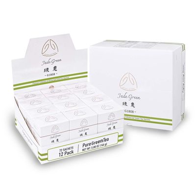 GTGLOTRA Full-Leaf Green Tea, 72 Pyramid TeaBags(12 Pack), Easy Brew, 100% Natural, Pure Leaf Biodegradable Tea, Caffeine Alternative to Coffee, Whole Leaf Tea Sampler, Family Size, Gifts, Office Reception&Daily Consumption