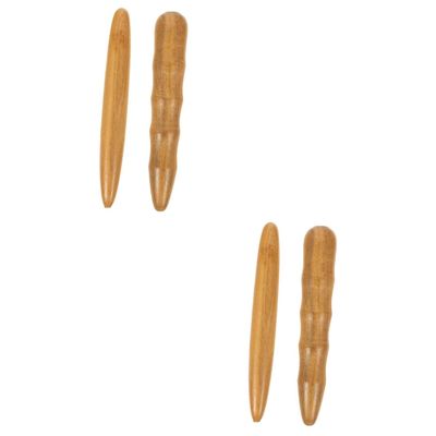 Beavorty 4pcs Sturdy Wooden Foot Massage Sticks Acupoint Massager for Body Tools Hand and Back