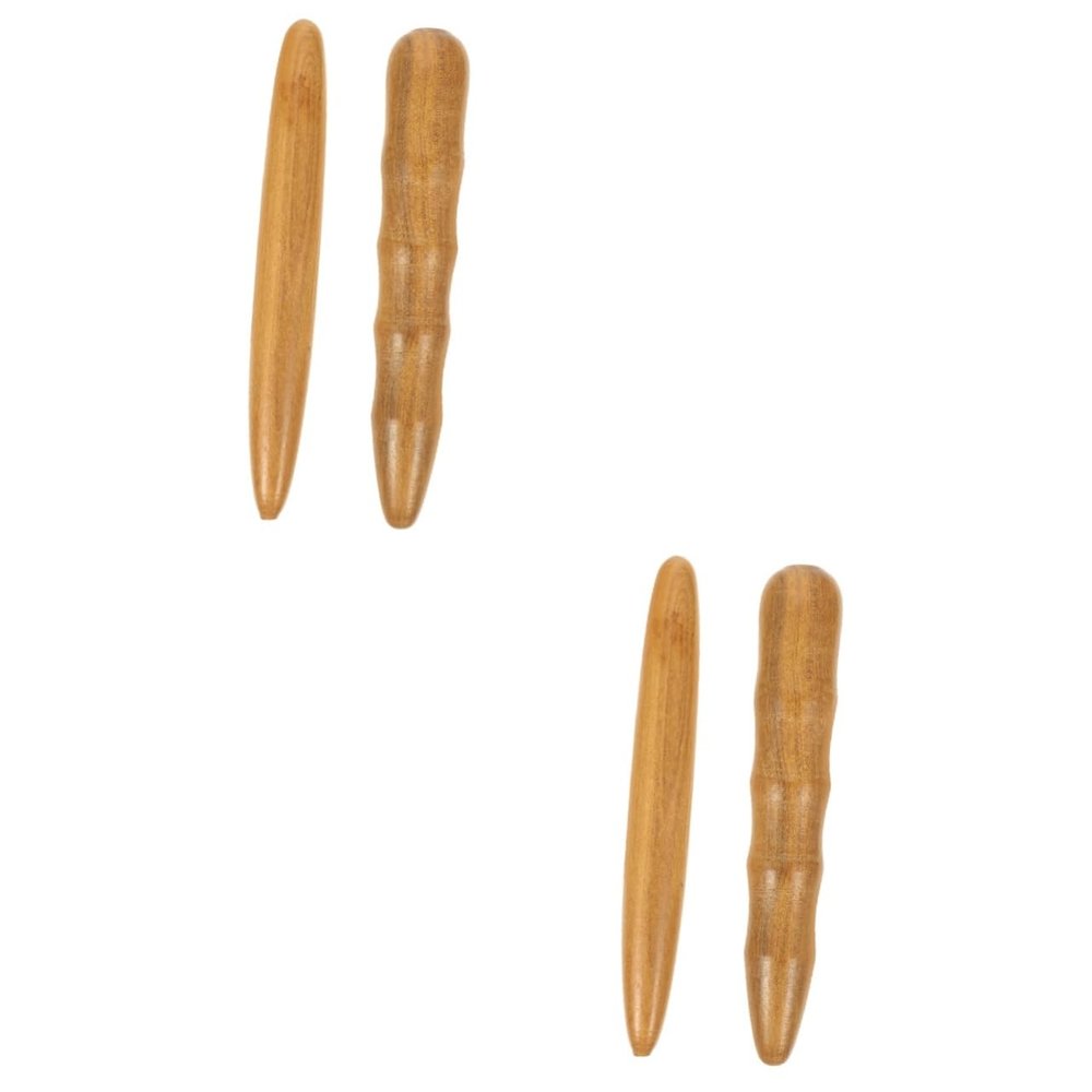 Beavorty 4pcs Sturdy Wooden Foot Massage Sticks Acupoint Massager for Body Tools Hand and Back