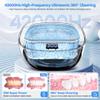 Wireless Ultrasonic Retainer Cleaner, Rechargeable Ultrasonic Cleaning Machine for Dentures, Retainer, Aligner, Mouthguards and Toothbrush Head, 43kHz Portable Ultra Sonic Jewelry Dental Clean Pod view 2